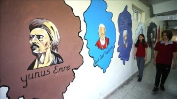 Nevşehir'de okullar "yaşayan duvarlar" projesiyle renklendiriliyor