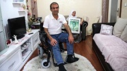 Oğlunu terörden kaybeden baba tekerlekli sandalyesine kavuştu