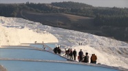 Pamukkale&#039;yi 11 günde 6 bin 850 kişi ziyaret etti