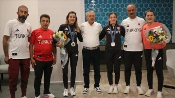 Paris 2024 Olimpiyat Oyunları'nda mücadele eden milli sporcular, yurda döndü