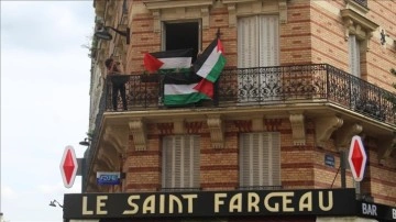 Paris Olimpiyat Oyunları'nda bisiklet yarışı, Filistin'e destek gösterilerine sahne oldu
