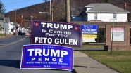 Pensilvanya&#039;da &#039;Trump senin için geliyor FETO Gülen&#039; pankartı