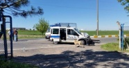 Polis aracının çarptığı kamyonetin plakası sahte çıktı