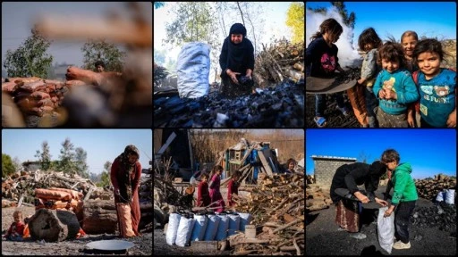 Iraklı yoksul aileler, ekmeğini 'mangal kömüründen' çıkarıyor