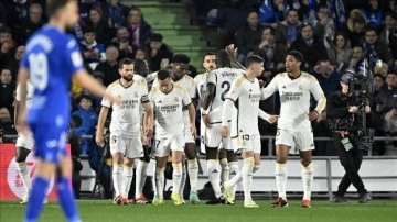 Real Madrid deplasmanda Getafe'yi 2-0 mağlup ederek liderliğe yükseldi