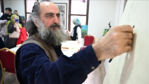 Ressam İlhami Atalay öncülüğünde 80 sanatçı Gazze için resim çizdi