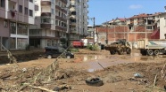 Rize&#039;deki şiddetli yağışın ardından hasar tespit ve temizleme çalışmaları sürüyor