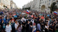 Rusya'da binlerce kişi emeklilik reformunu protesto etti