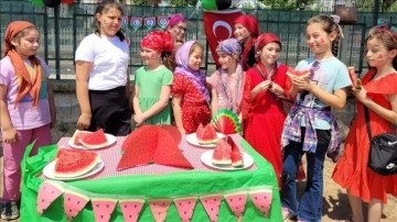 Samsun'da Kur'an kursu öğrencilerine yönelik 'Karpuz Şenliği'