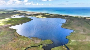 Samsun'un Terme ilçesindeki Amazon Tabiat Parkı dron ile görüntülendi