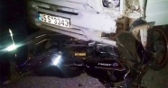 Saruhanlı’da kamyonet ile motosiklet çarpıştı: 1 yaralı