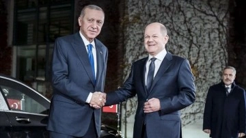 Scholz, Cumhurbaşkanı Erdoğan'ın Türkiye-Hollanda maçını izleyecek olmasından memnuniyet duyuyo
