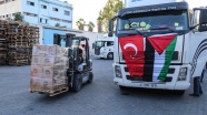 'Şefkat' yardımlarını taşıyan 11 tır daha Gazze'de