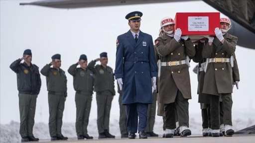 Şehit Astsubay Taha Nergiz, memleketi Erzurum'da son yolculuğuna uğurlandı