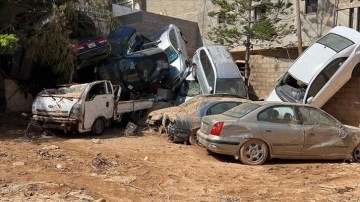 Sel felaketinin vurduğu Libya’nın Derne kenti adeta savaş alanını andırıyor