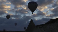 Sıcak hava balon turuna rüzgar engeli