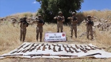 Şırnak'taki "Bozdoğan-49" operasyonunda 36 piyade tüfeği ele geçirildi