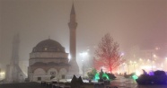 Sivas'ta yoğun sis kartpostallık görüntüler oluşturdu