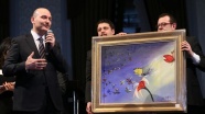 Soylu&#039;nun kelebek hastaları için yaptığı resim 500 bin liraya satıldı