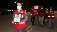 Suriye&#039;de şehit olan Türk Kızılay personelinin cenazesi memleketine uğurlandı