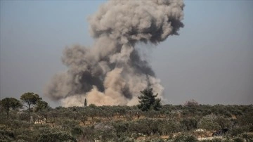 Suriye ordusu ve İran destekli terörist gruplar, İdlib'de 14 bölgeye sahurda saldırı düzenledi