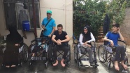 Suriyeli savaş mağdurlarına tekerlekli sandalye yardımı