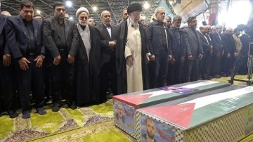 Tahran'da suikasta uğrayan Hamas lideri şehid Heniyye için cenaze töreni düzenlendi