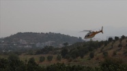 Tarım ve Orman Bakanı Pakdemirli Hatay'daki orman yangınını havadan inceledi