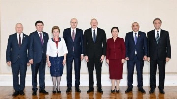 TBMM Başkanı Kurtulmuş, Azerbaycan Cumhurbaşkanı Aliyev ile görüştü