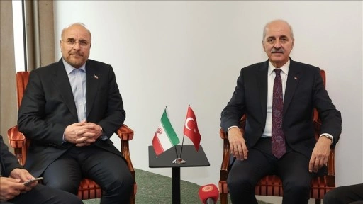 TBMM Başkanı Kurtulmuş, İran İslami Şura Meclisi Başkanı Galibaf ile görüştü