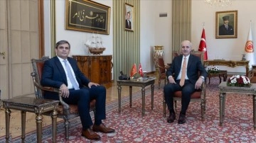 TBMM Başkanı Kurtulmuş, Karadağ Dışişleri Bakanı İbrahimovic'i kabul etti