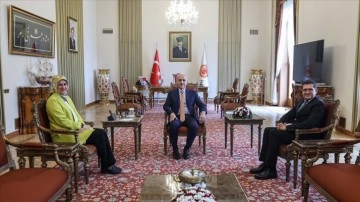 TBMM Başkanı Kurtulmuş, Türk Kızılay Genel Başkanı Yılmaz'ı kabul etti