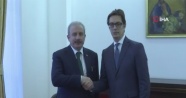 TBMM Başkanı Şentop, Kuzey Makedonya Cumhurbaşkanı ile görüştü