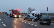 Tekirdağ'da trafik kazası: 2'si çocuk 4 yaralı