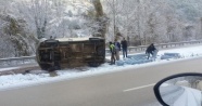 Tokat'ta buzlanma kazalara neden oldu: 5 yaralı