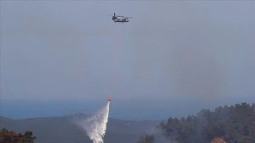 TSK'dan 13 helikopterle İzmir, Aydın ve Bolu'daki yangın söndürme çalışmalarına destek