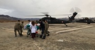 Tunceli'de hasta için askeri helikopter tahsis edildi
