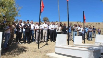 Tunceli'de PKK'lı teröristlerce şehit edilen 6 sivil ve 2 güvenlik korucusu anıldı