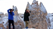 Turistler 'beyaz Kapadokya'ya hayran kalıyor