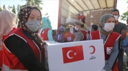 Türk Kızılay deprem bölgesinde yaraları sarmaya devam ediyor
