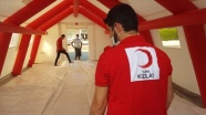 Türk Kızılaydan KKTC&#039;de salgın çadırı desteği
