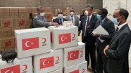 Türk Kızılayından Kovid-19/ koronavirüs ile mücadelede Moritanya&#39;ya maske yardımı