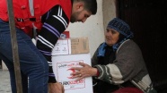Türk Kızılayının Suriyelilere yardımları sürüyor