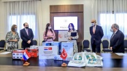Türkiye'nin Kovid-19'la mücadele için gönderdiği yardımlar Paraguay'a ulaştı