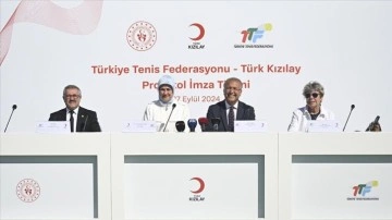 Türkiye Tenis Federasyonu ile Türk Kızılay arasında iş birliği protokolü imzalandı