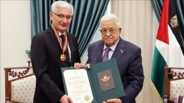Türkiye'nin Filistin nezdindeki Kudüs Başkonsolosu Demirer'den Mahmud Abbas’a veda ziyaret