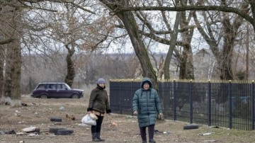 Ukrayna’nın Luhansk bölgesindeki Tryohizbenka köyü savaşın derin izlerini taşıyor