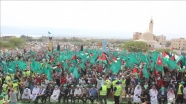 Ürdün&#039;deki Filistin mülteci kampında Filistin&#039;e destek gösterisi düzenlendi