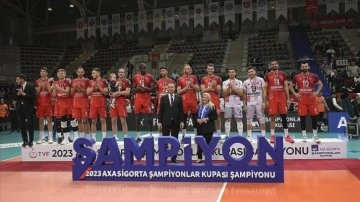 Voleybolda Erkekler AXA Sigorta Şampiyonlar Kupası Ziraat Bankkart'ın