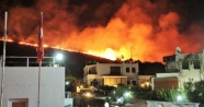 Yangın nedeniyle tatil siteleri boşaltıldı ama korkulan olmadı